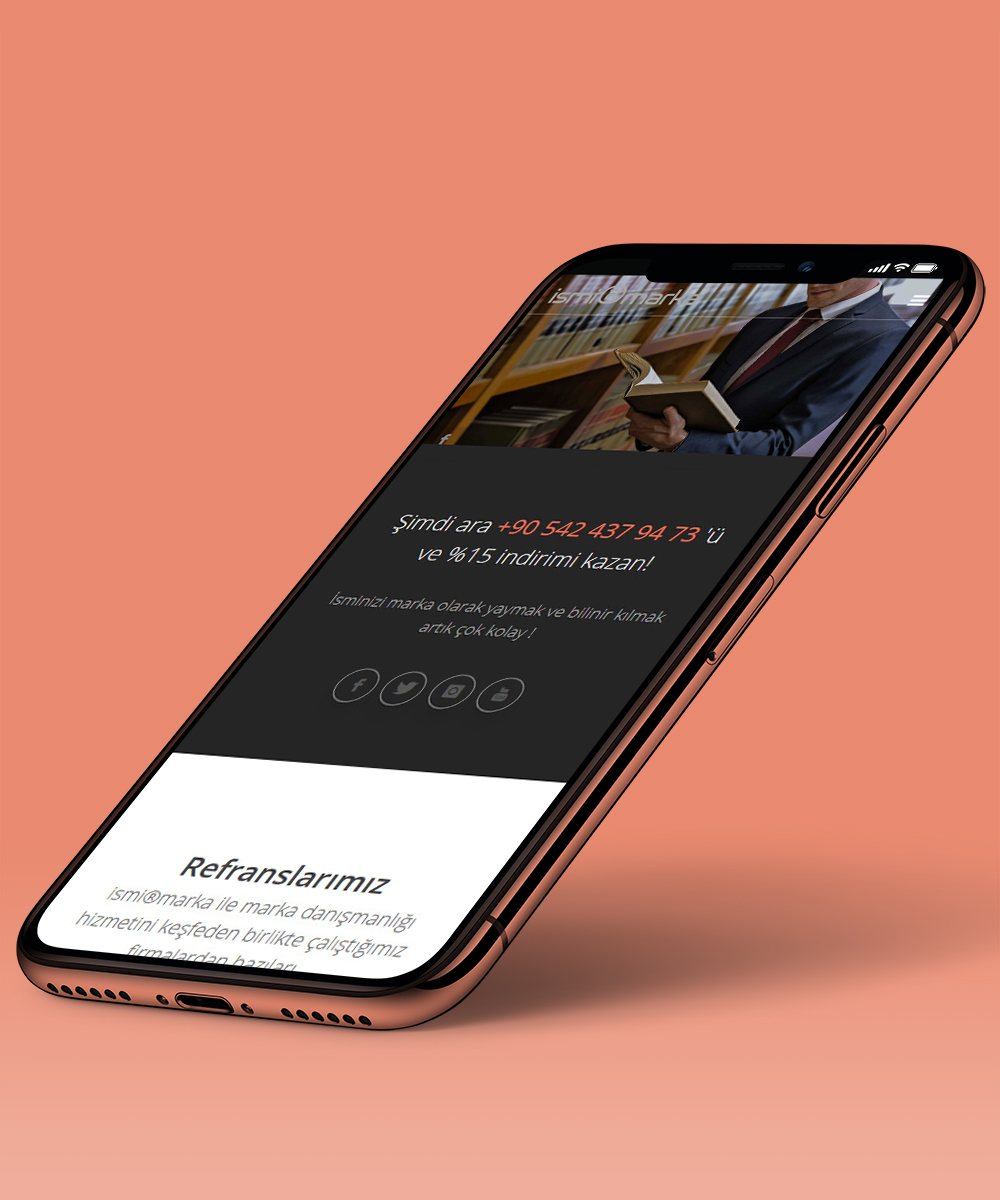 Avukat mobil uyumlu web sitesi