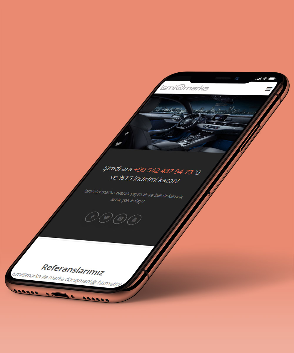 Otomotivciler için mobil uyumlu web sitesi